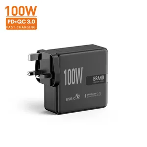 רב המכר 100w יציאות מרובות usb c pd gan מטען מהיר לטלפון נייד 100w מחשב נייד מחשב נייד מטענים מתאם אוניברסלי