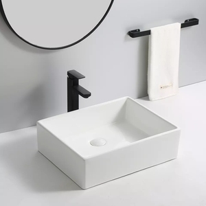 Lavabos de cerámica montados en encimera, lavadero de baño blanco, decoración del hogar, estilo nórdico, <span class=keywords><strong>barato</strong></span>, venta al por mayor - Product Image 3