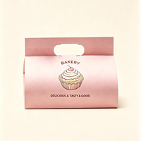 Caja Portátil Rosa de Materiales Reciclados, Diseño Especial de Fábrica, Sellado Fuerte, Logotipos Personalizables, Apta para Alimentos