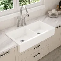 White Ceramic Apron, Front Farmhouse Kitchen Sink