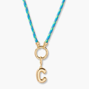 Gemnel 925 collar <span class=keywords><strong>de</strong></span> moda <span class=keywords><strong>de</strong></span> plata esterlina <span class=keywords><strong>Cadena</strong></span> <span class=keywords><strong>de</strong></span> cuerda <span class=keywords><strong>trenzada</strong></span> 14K chapado en <span class=keywords><strong>oro</strong></span> letra inicial encanto colgante personalizar joyería - Product Image 2