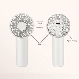 Mini ventilador de mano de bolsillo con batería de bajo precio, ventilador práctico portátil Usb para oficina, logotipo personalizado, ventilador de mano Personal de Shenzhen - Product Image 3