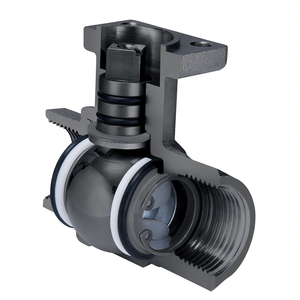 Vanne à bille motorisée COVNA DN10 3/8 pouce 2 voies 24V CC 5000 PSI haute pression en acier inoxydable 316 - Product Image 6