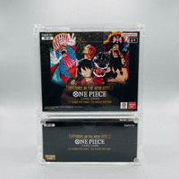 OP01 - OP15 Boîtier de protection monobloc en acrylique anti-UV pour cartes de jeu, ajustement parfait, couvercle magnétique, version anglaise