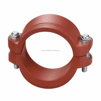 Collier de serrage à quatre boulons pour tuyaux, en acier au carbone zingué, robuste, pour support de pipeline, usine pétrochimique