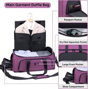 Bolsa de viaje plegable personalizada de fábrica BSCI, bolsas para ropa - Product Image 4