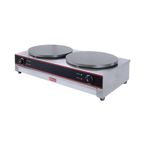 Crêpière à <span class=keywords><strong>gaz</strong></span> <span class=keywords><strong>ou</strong></span> électrique à bon prix, professionnelle et personnalisée, à usage commercial, machine à crêpes avec double plaque - Product Image 1