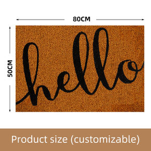 Coconut Palm Entry Silk Circle <strong>Door</strong> Mat Entrance <strong>Door</strong> Foot Mat Pvc Household Floor Mats - Product Image 3