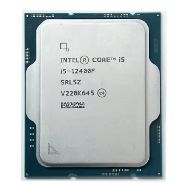 New Arrival Wholesale OEM I5-12400F LGA 1700 18MB Cache 2.5Ghz Desktop Tray CPU 12400F