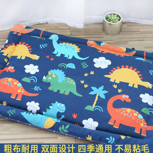 Tapis rectangulaire à carreaux pour animaux de compagnie, 48x35cm, en toile épaisse, lavable, pour usage quotidien - Product Image 5