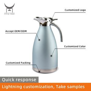 304 <span class=keywords><strong>Pichet</strong></span> à eau isolé sous vide Pot isolé en acier inoxydable de table thermique pour boisson au thé au lait de jus de café - Product Image 3