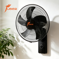 Ventilador de Pared Comercial de 16 Pulgadas, Oscilante, 3 Velocidades, con Cordón, Protector Metálico, para Restaurante
