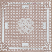 Nouveau 2026 Tapis de Mahjong Américain Style Niche, Housse de Table de Jeu de Luxe Imperméable, Carré 33 pouces