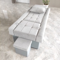 Fauteuil de pédicure électrique de luxe réglable, mobilier de salon, table de massage avec trou facial, lit de massage des pieds avec massage corporel