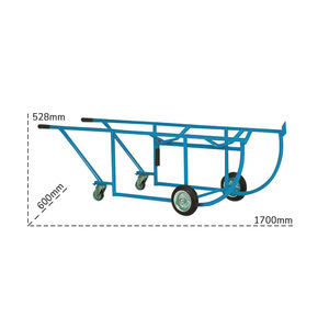 Carro de tambor basculante Carvel 600x1700x528mm para tambores metálicos de 220lt, capacidad de 300kg - Product Image 2