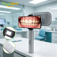 Kit de photographie dentaire électrique Bluetooth neuf d'usine avec double éclairage pour téléphone portable, idéal pour la photographie de tatouages, bijoux et macro, équipement de clinique