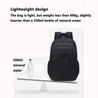 Sac à dos d'ordinateur portable pour homme, personnalisé avec logo, pour l'école, le collège, les voyages d'affaires, en polyester avec fermeture éclair