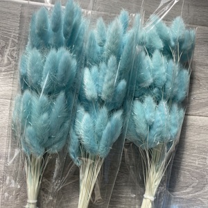 60 tiges de fleurs séchées et préservées du <span class=keywords><strong>Lagurus</strong></span> (Queue de Lapin) - Longue durée, écologiques, pour la Saint-Valentin, la Fête des Mères, Pâques - Product Image 5