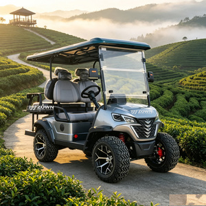 Chariot de golf électrique haut de gamme 2 places avec benne de chargement, batterie au lithium, certifié CE, pour remorque, buggy, benne basculante et transport de marchandises - Product Image 1