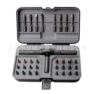 High Quality 32 In 1 Ratchet <b>Screwdriver</b> <b>Set</b> 6.35x25mm Magnetic <b>Bits</b> For Home Repair Tools - Product Image 5