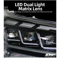 Sanvi Nouveaux phares LED de haute qualité pour Hilux Revo 2020-2024 12V 5500K LED DRL à défilement