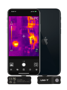 UNI-T UTi120MS โมดูลกล้องถ่ายภาพความร้อนสำหรับสมาร์ทโฟน ความละเอียด 120x90 ความไว 100 ระดับ 7 สี 25Hz สำหรับ - Product Image 6