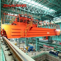 Grue à poutre électromagnétique à rotation supérieure QCL 25+25 tonnes pour laminoir à acier