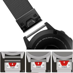 Connecteur de bracelet de montre en acier inoxydable PVD à ajustement rapide de 26 mm pour montre Garmin Fenix 5X 6X 6Pro 7X 7Pro 51 mm - Product Image 3