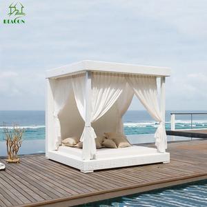 <span class=keywords><strong>Lit</strong></span> de soleil de luxe avec auvent, <span class=keywords><strong>lit</strong></span> de jour pour patio, dernier design, meubles en rotin, <span class=keywords><strong>lit</strong></span> de soleil en rotin d'extérieur, chaise longue avec auvent - Product Image 4