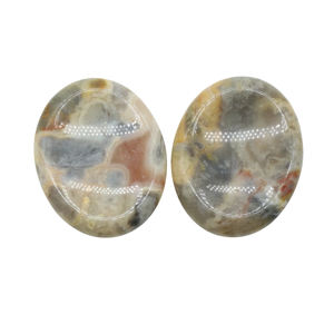 Pedra preciosa natural de 35x45mm, pedra preciosa para preocupar com polegar, ametista, pedra preciosa, massagem em cristal, pedra de preocupação - Product Image 3