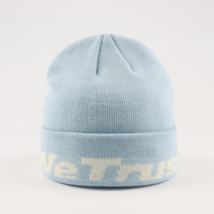 Chất Lượng Cao Y2K Nhà Sản Xuất Tùy Chỉnh Thư Thêu Jacquard Logo Hat Đan Mùa Đông Fluffy Beanie Ấm Mờ Còng Beanie - Product Image 1