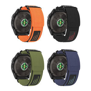 Bracelet de montre en nylon à bande élastique côtelée OEM, simple passage, avec corde tressée perlée pour <span class=keywords><strong>Applewatch</strong></span> - Product Image 3