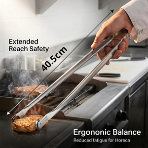 Accessoires de cuisine en acier inoxydable pour grillades de viande, pinces de cuisine longues pour barbecue, rouleau à saucisses et hot-dogs - Product Image 6