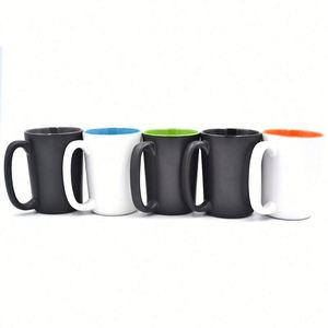 Juego de 6 Tazas de Cerámica Multicolores de 13.5 oz (400 ml) para Café, Capuchino, Té, Chocolate Caliente, Regalo Promocional - Product Image 4