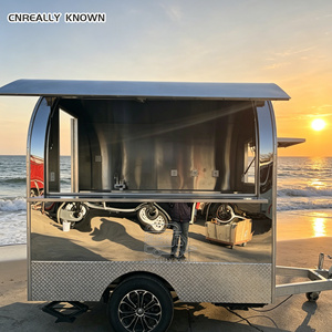2025 <b>Towable</b> Aluminum & Fiberglass Multifunctional Street Mobile Food Truck Trailer for Snack Food and Fast Food - Product Image 3