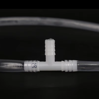Raccords rapides en PVC pour tuyaux d'eau, type L, type T, à surface lisse, à trois voies, à barbelures, accessoires de tuyauterie en plastique