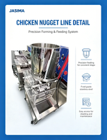 Ligne de production de nuggets de poulet de haute qualité, machine de traitement automatique complète pour usine d'aliments surgelés