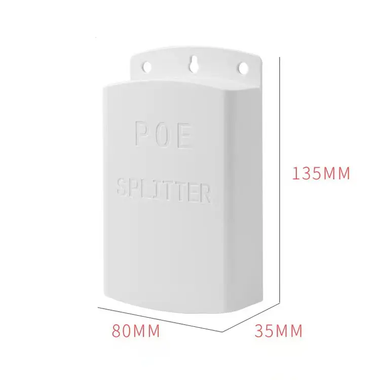 Outdoor impermeabile a parete Poe Box 24v 2a Splitter 12v 48v Poe iniettore Power Over Ethernet adattatore separatore