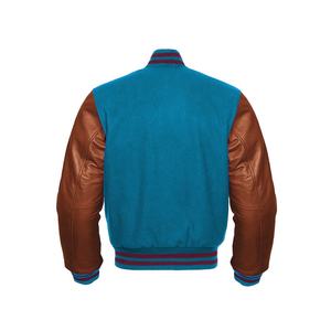 แจ็คเก็ตเบสบอล,แจ็คเก็ตเลตเตอร์แมนทำจากหนังเลือกได้ - Product Image 2