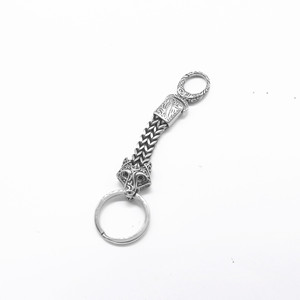yunnique Stainless Steel Fox Head Keychain <b>Chain</b> Pendant Unisex Gift Charm Animal Shape GZY-SL0635 - Product Image 2