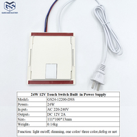 Interruptor Táctil LED de 12V con Certificación EMC LVD, Regulación Continua, Monocromático, Sensor CCT de Doble Color para Espejo de Baño