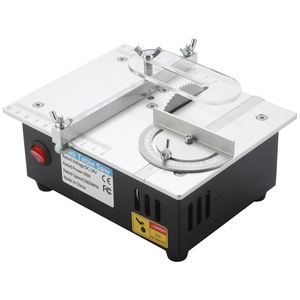 Sierra de Mesa Mini de Escritorio 110v/220v, Máquina de Corte Pequeña de 2 Pulgadas para Bricolaje, Puede Cortar Madera, Aleación de Aluminio, Kit de Sierra de Mesa Mini - Product Image 2