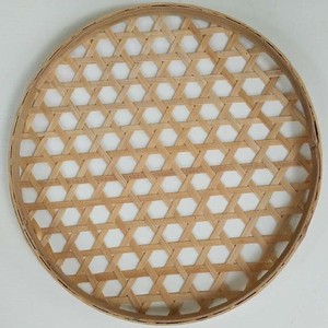 ถาดไม้ไผ่สานทรงกลม ทำด้วยมือ สำหรับตากอาหาร ใช้ในครัว - Product Image 1