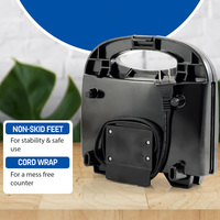 Mini gaufrier électrique multifonctionnel, machine à petit-déjeuner, revêtement antiadhésif, boîtier en acier inoxydable, 750W, usage domestique et hôtelier