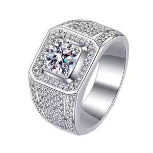 Anillo de Compromiso de Lujo en Plata de Ley 925 con Diamante Moissanita, Diamante Cultivado en Laboratorio, Joyería Fina, Regalo - Product Image 5