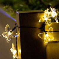 Terre d'oiseau jardin Fiber optique extérieur décoration de noël pelouse solaire guirlande Led papillon lumière