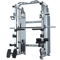 Máquina Smith Multifuncional Completa con Soporte para Sentadillas, Entrenamiento de Brazos, Pecho y Piernas, Equipo de Fitness Comercial de Hierro