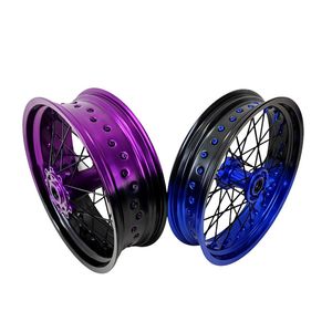 Juego de Ruedas Supermoto de Fábrica OEM 17x3.0 3.5 4.25 4.5 5.0, Kit de Ruedas <span class=keywords><strong>Supermotard</strong></span> Mecanizadas por CNC, Compatible con EXC SXF SX XC 125-<span class=keywords><strong>450</strong></span> 570 - Product Image 2
