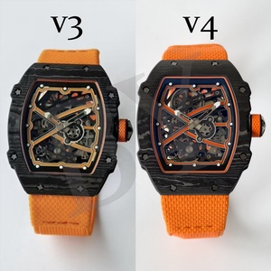 Top Quality RM6702 Hollow Out Wristwatch Barrel Carbon Fiber Integrated Mechanical Movement 35g 7.8 Lightweight Sports <b>Watch</b> - Product Image 4