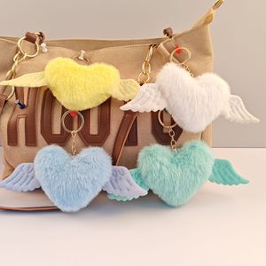 En gros, <span class=keywords><strong>Porte</strong></span>-<span class=keywords><strong>clés</strong></span> et pendentif de sac en fausse <span class=keywords><strong>fourrure</strong></span>, motif dessin animé, <span class=keywords><strong>pompon</strong></span> cœur, boule de <span class=keywords><strong>fourrure</strong></span>, <span class=keywords><strong>pompon</strong></span> en peluche, fleur pour voiture - Product Image 5